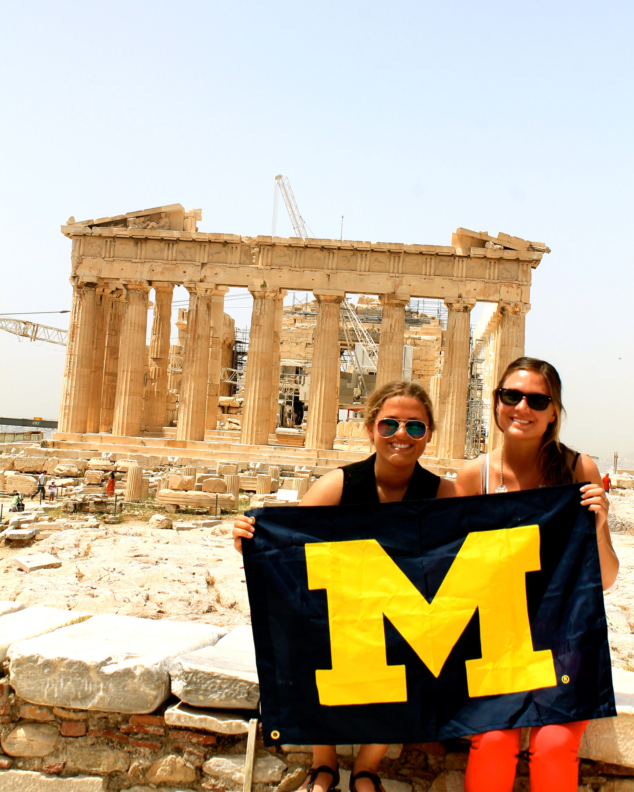 Students visit the Acropolis in Athens, Greece. Image credit: Sara Becker