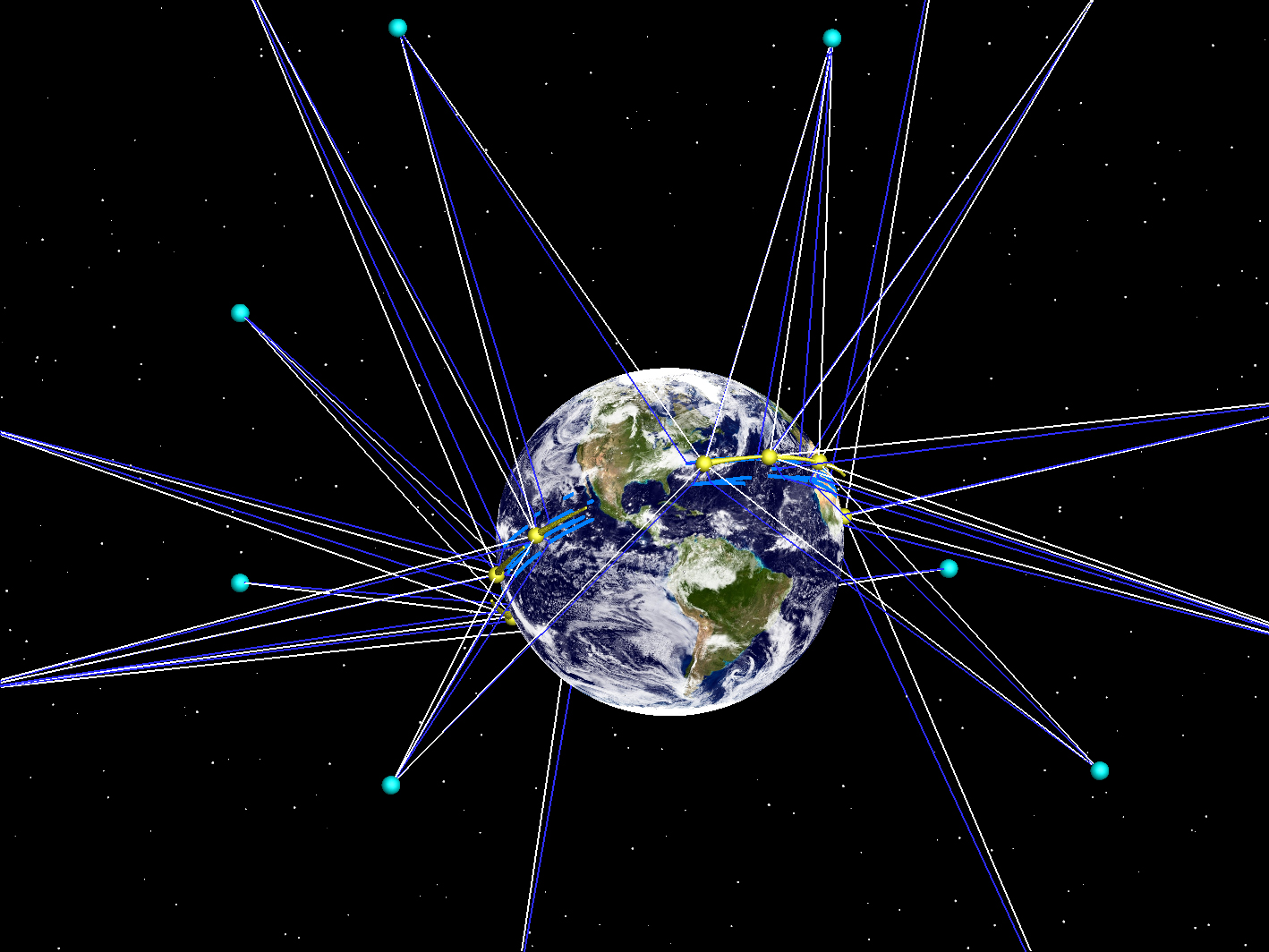 A set of eight satellites -- each about the size of a microwave oven -- will launch in 2016 and provide scientists unprecedented information about the formation and evolution of hurricanes. Image credit: Aaron Ridley