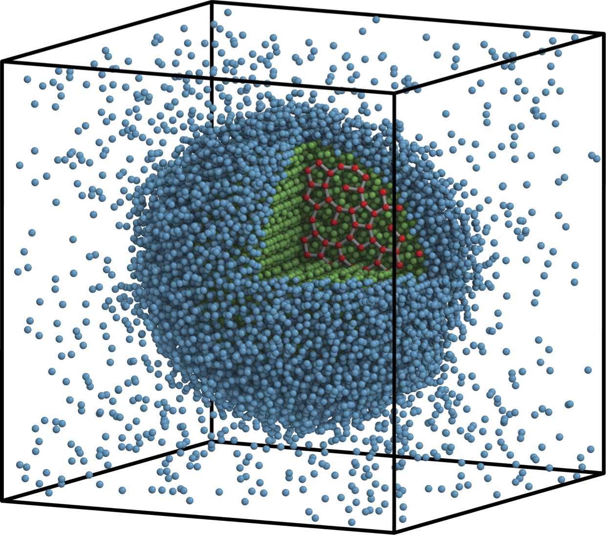 Michigan Engineering researchers simulated the most complex crystal structure ever - an icosahedral quasicrystal. Image credit: Michael Engel