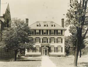 East facade, Newberry residence.