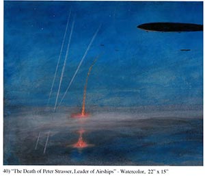 Bill Lewis painting: "The Death of Peter Strasser..."