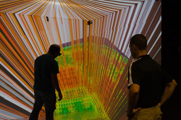 The Virtual Office, Community and Computing lab at Oak Ridge allows researchers to walk among the fuel rods of the virtual reactor. Image credit: AnandTech, Inc