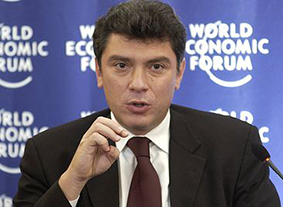 Boris Nemtsov speaking at the World Economic Forum in Russia in 2003. Image credit: World Economic Forum