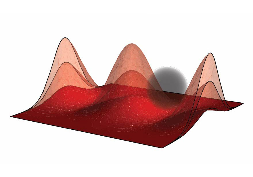 By modulating a lattice of laser beams, University of Michigan physicists were able to trap a giant atom and demonstrate a new way to manipulate its outer electron that exhibits 1000 times better precision than previously possible. Image credit: Kaitlin Moore