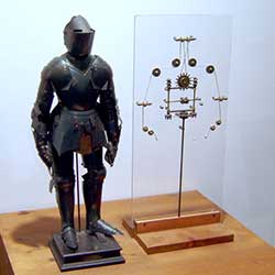 A model of a mechanical knight based on Leonardo da Vinci’s drawings
