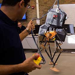 Walking robot test.