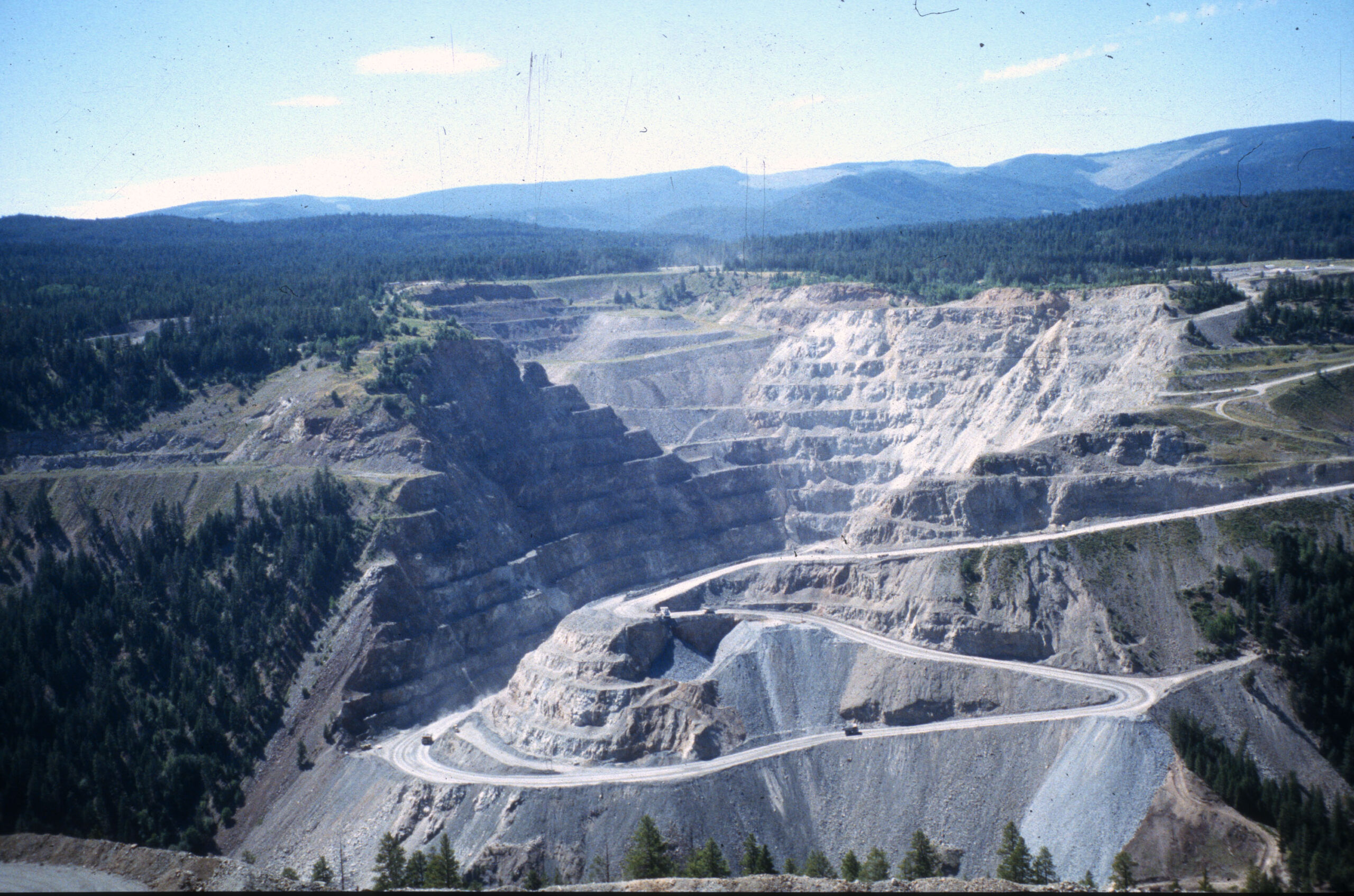 Copper mine at Copper Mountain, British Columbia. Image credit: Stephen Kesler