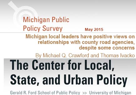 Michigan Public Policy Survey May 2015 report cover