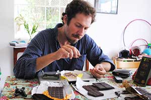 Tasting the chocolate