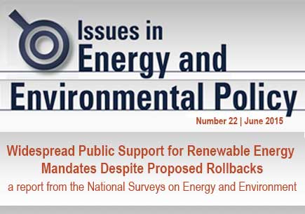 Widespread Public Support for Renewable Energy Mandates Despite Proposed Rollbacks report cover