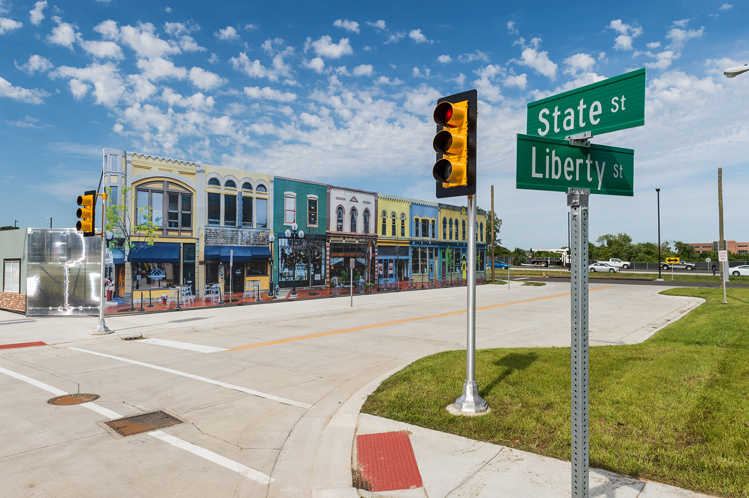 Mcity's building facades.