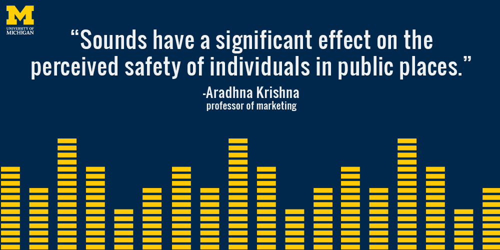 “Sounds have a significant effect on the perceived safety of individuals in public places.”