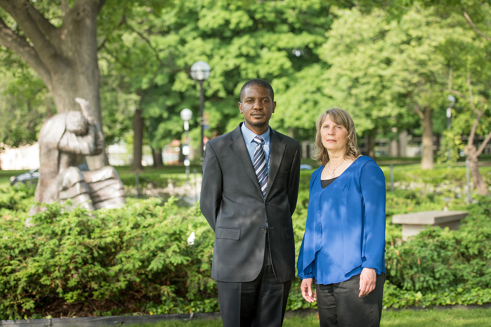 Janis Miller and Alain Mukwege