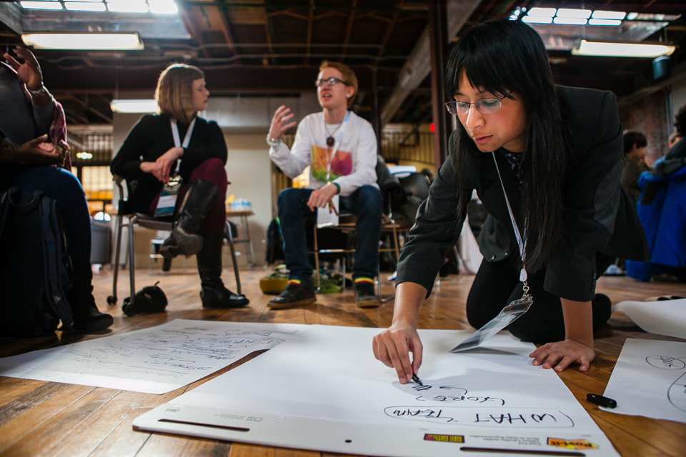 All images are from the 2015 a2ru Emerging Creatives Summit, held at the Virginia Commonwealth University School of the Arts RISE: Forging Resilient Communities. The next Emerging Creatives summit will be hosted by the University of Michigan, and will take place in Ann Arbor and Detroit from March 9 to 12, 2016.