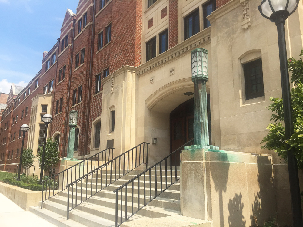 A photo of West Quadrangle. Image credit: Alex Nowlin