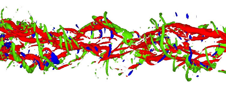 Turbulence simulations for a vortex such as a tornado, a galaxy, or the swirls that form at the tips of airplane wings. Image courtesy: Karthik Duraisamy, Aerospace Engineering