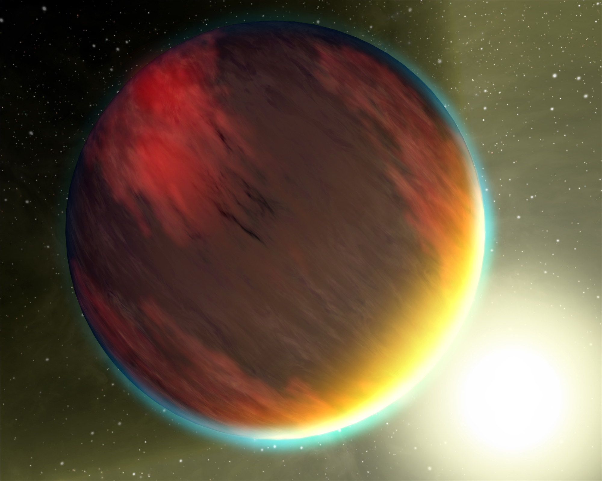 Representative image of a hot Jupiter. Image courtesy: NASA