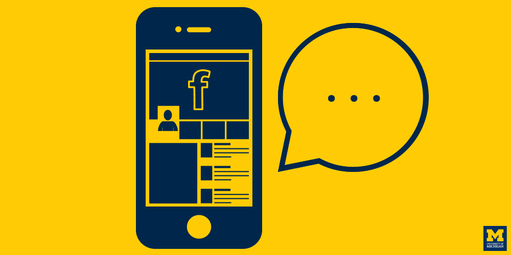Animated gif showing emotions one might feel after looking at Facebook, Twitter, and Snapchat