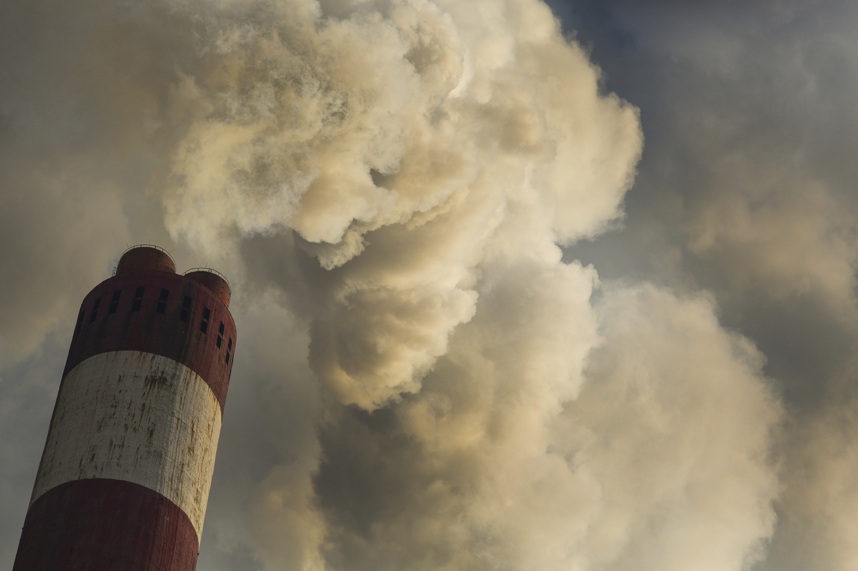 A coal burning smokestack. (stock image)