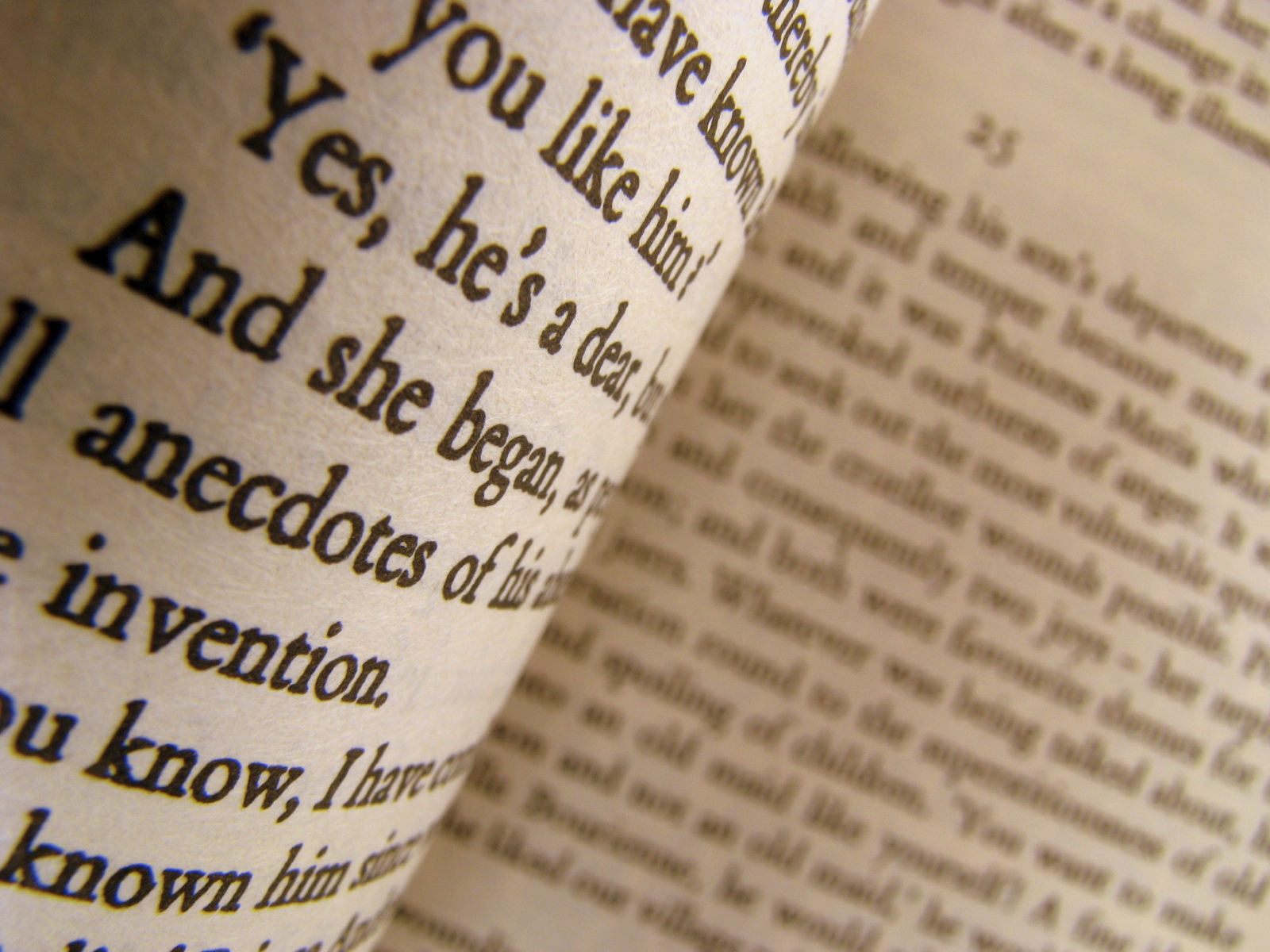 Book open for reading. (stock image)
