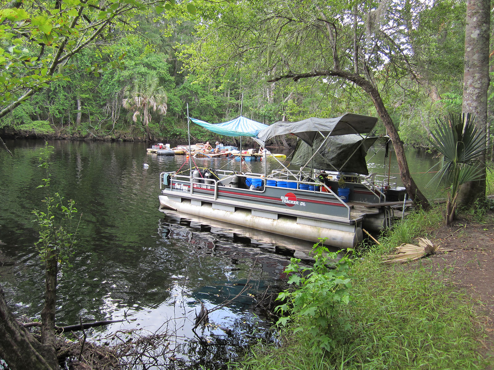General site picture of the Page-Ladson underwater excavation site in Florida. Image courtesy: Michael Waters, Texas A&M University
