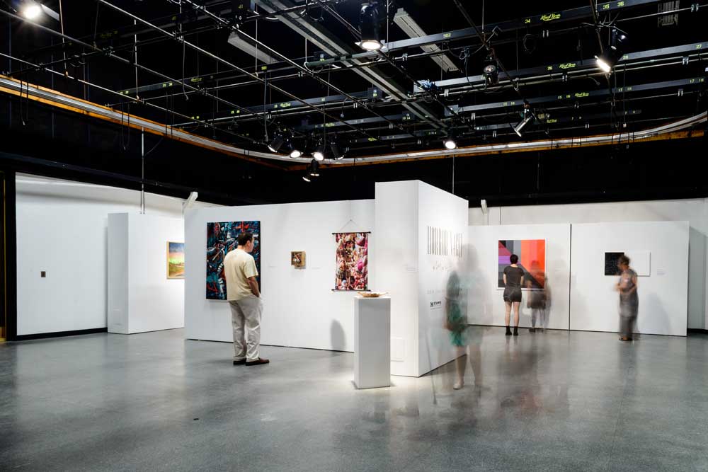 Scene from a summer 2016 Stamps School of Art & Design exhibition in the Argus II Building. Photo by Doug Coombe.