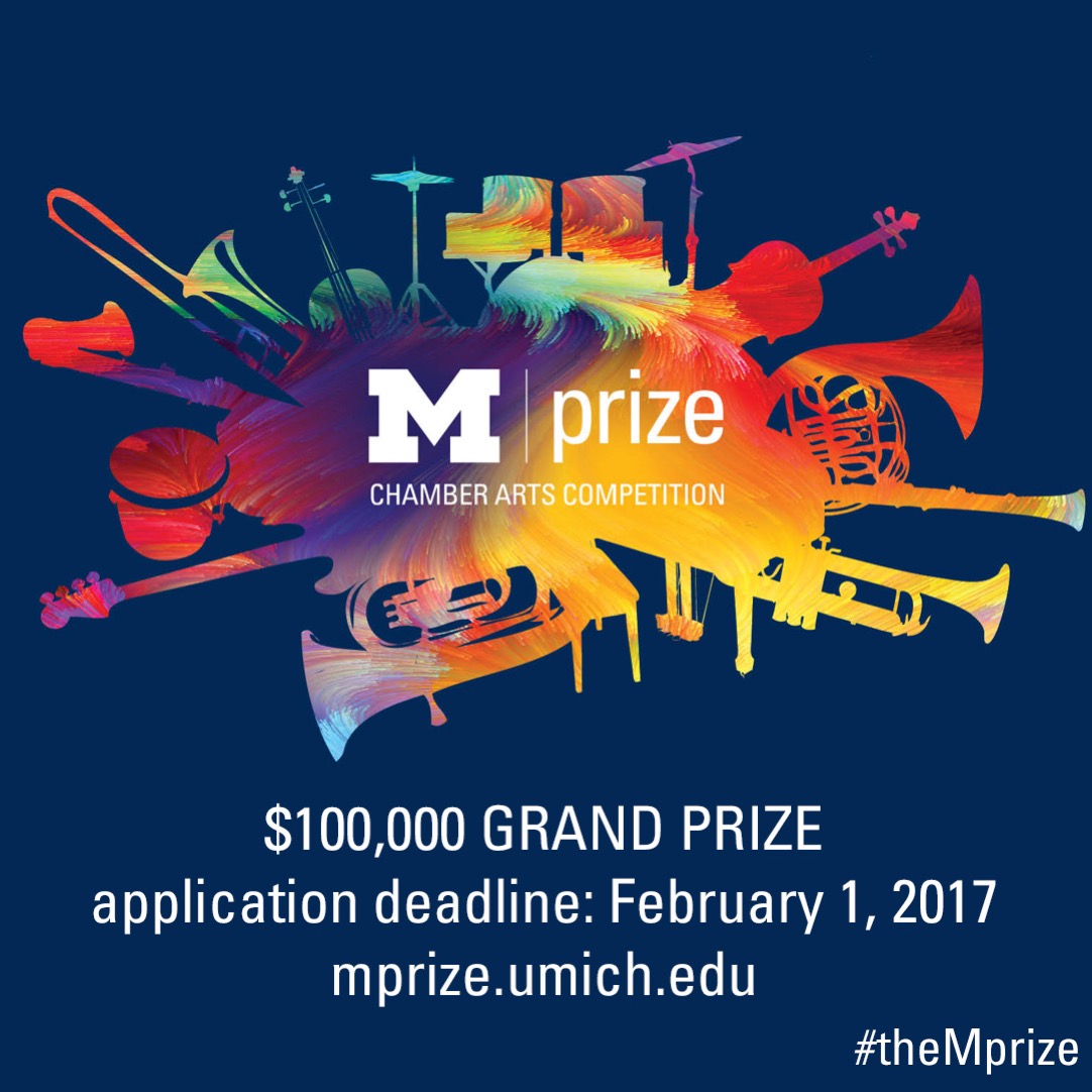 M-Prize Chamber Arts Competition poster graphic