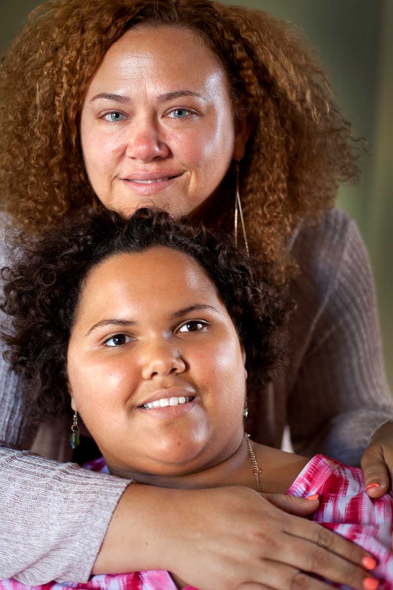 Elena Kaltsas and her daughter, India West. Photo by Marcin Szczepanski