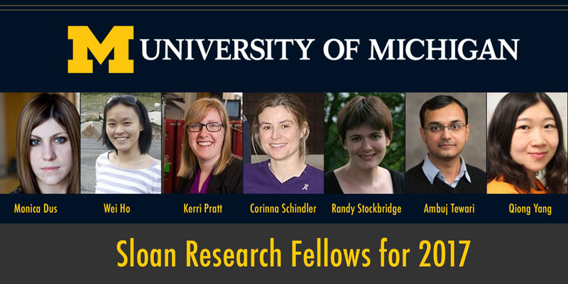Seven U-M scientists selected for Sloan Fellowships