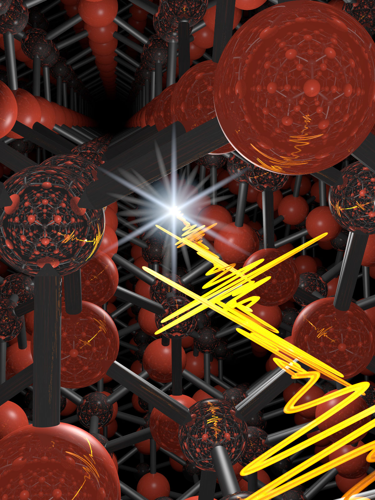 A semiconductor crystal has shown an unprecedented capacity to shape ultrashort laser pulses. Image credit: Fabian Langer, Regensburg University