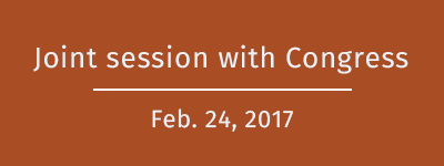 Joint session with Congress
