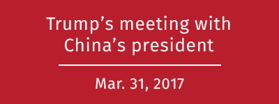 Trump meets with China's president