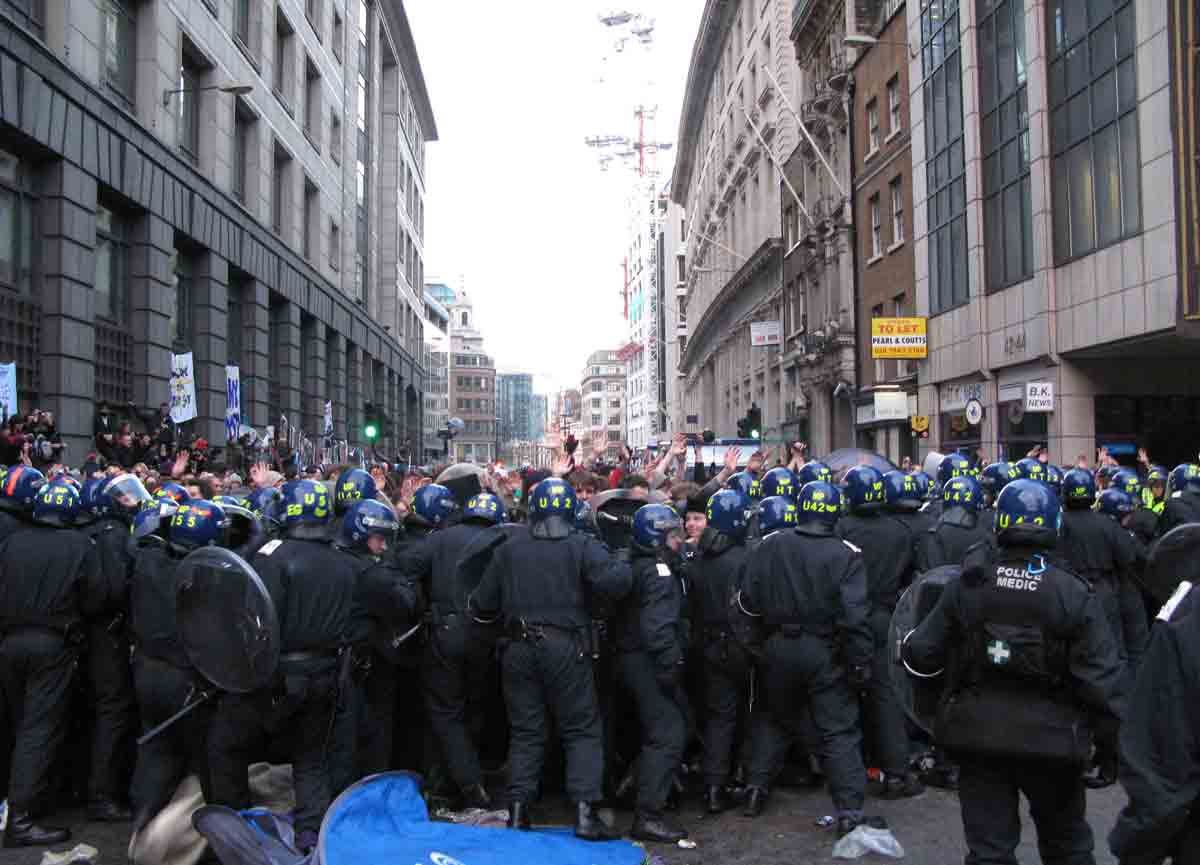 Image of a street riot