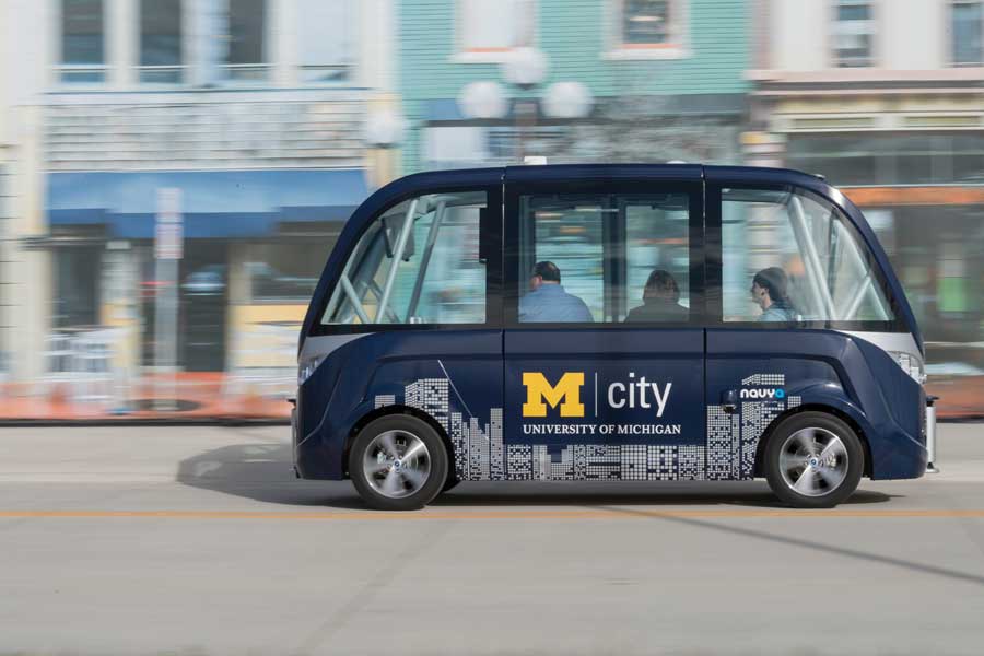 Image of MCity shuttle