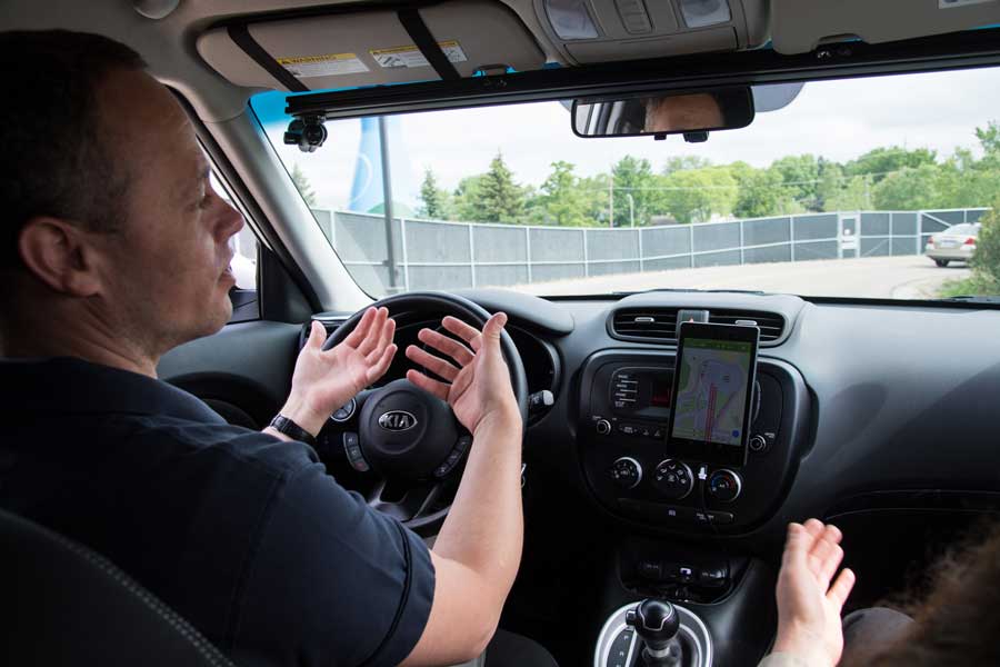 Image of self-driving car