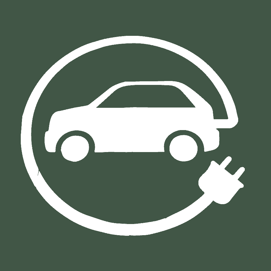 Illustration of a car with an electrical plug.