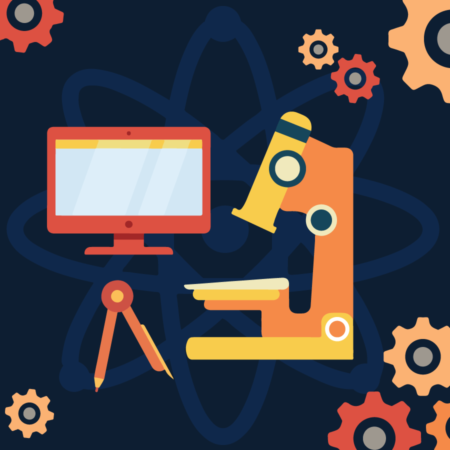 Illustration of technology and science