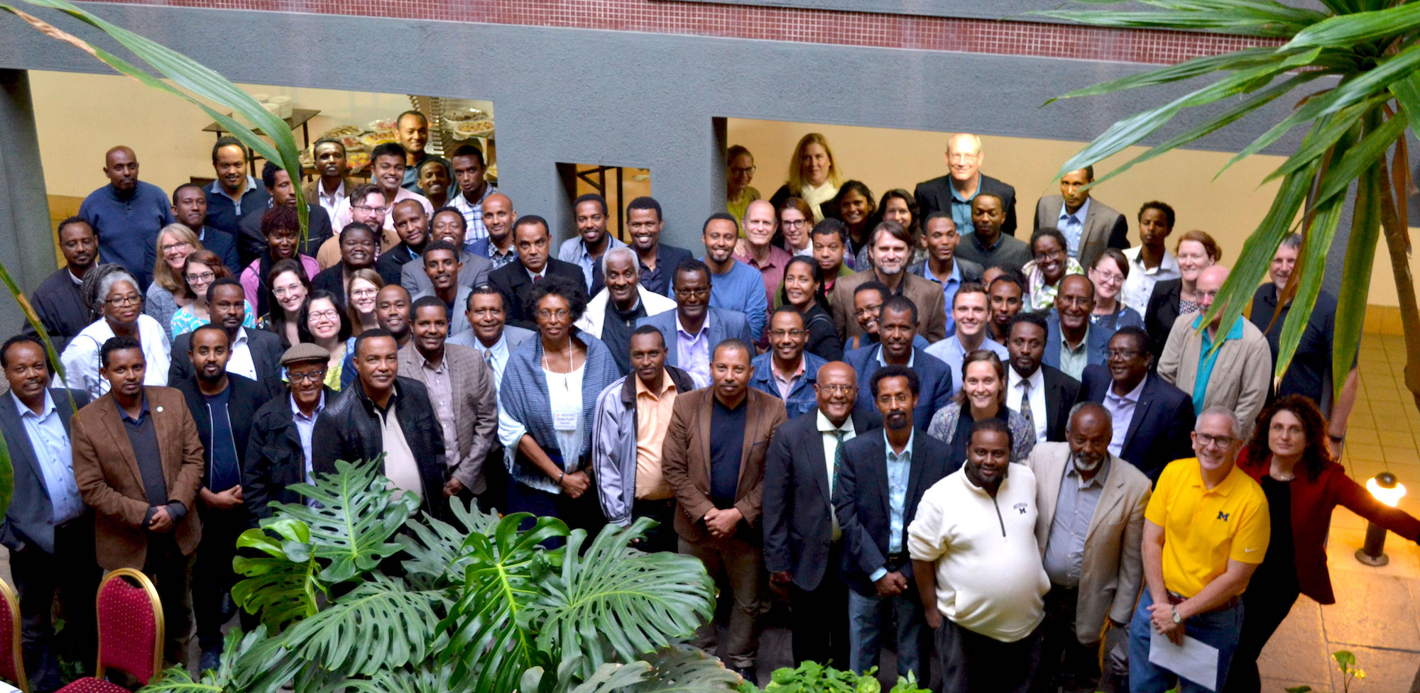 U-M researchers with their partners from various Ethiopian universities and organizations. Image credit: Mandira Banerjee