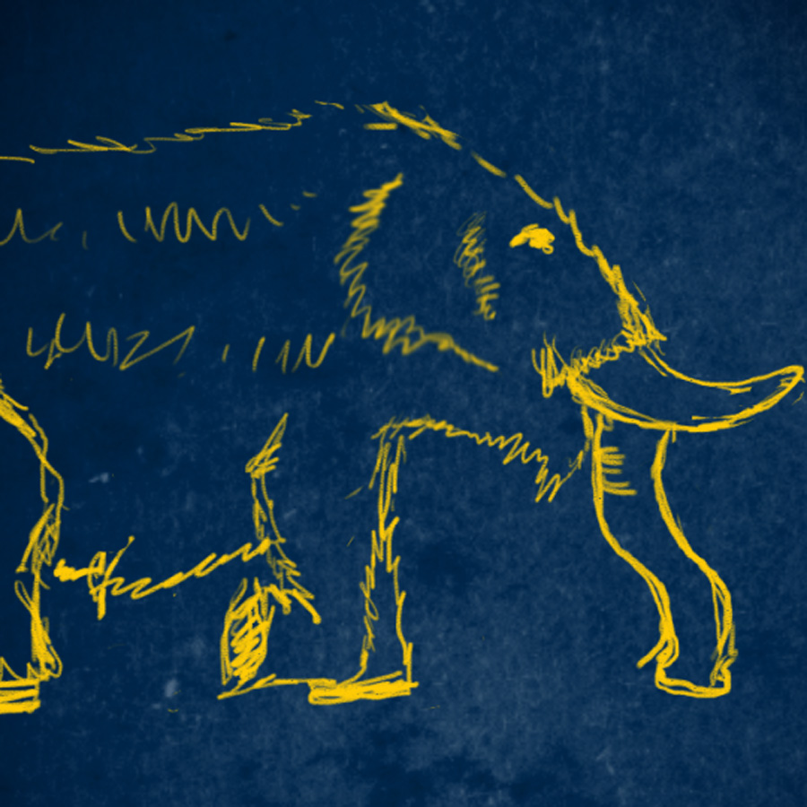 Illustration of a mastodon