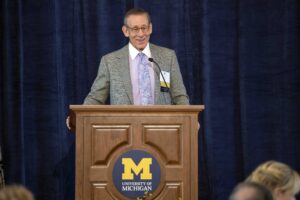 10/21/16 Stephen M. Ross is honored as an outstanding volunteer with the prestigious David B. Hermelin Award for Fundraising Volunteer Leadership. Image credit: University of Michigan