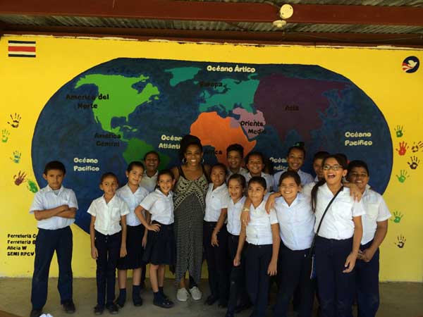 Lauren Birks served in Costa Rica as a youth development volunteer on behalf of the School of Social Work. Image courtesy Lauren Birks.