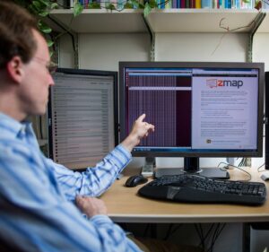ZMap is an open-source tool that can perform a scan of the entire public IPv4 address space on the internet in fewer than 45 minutes, aiding researchers in their probing of public digital space. Image credit: Joseph Xu, Michigan Engineering