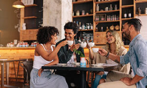 Coffee shop with friends