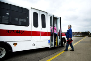 Citizens of Benton Harbor, MI rely on "Dial-A-Ride," a bus service noted for its unreliability with both scheduling and the areas it covers, confounding the issues revolving around job opportunities for the citizens. Image credit: Joseph Xu