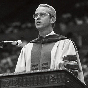 Former COE Dean Charles Vest (Image courtesy of U-M's Bentley Historical Library.)