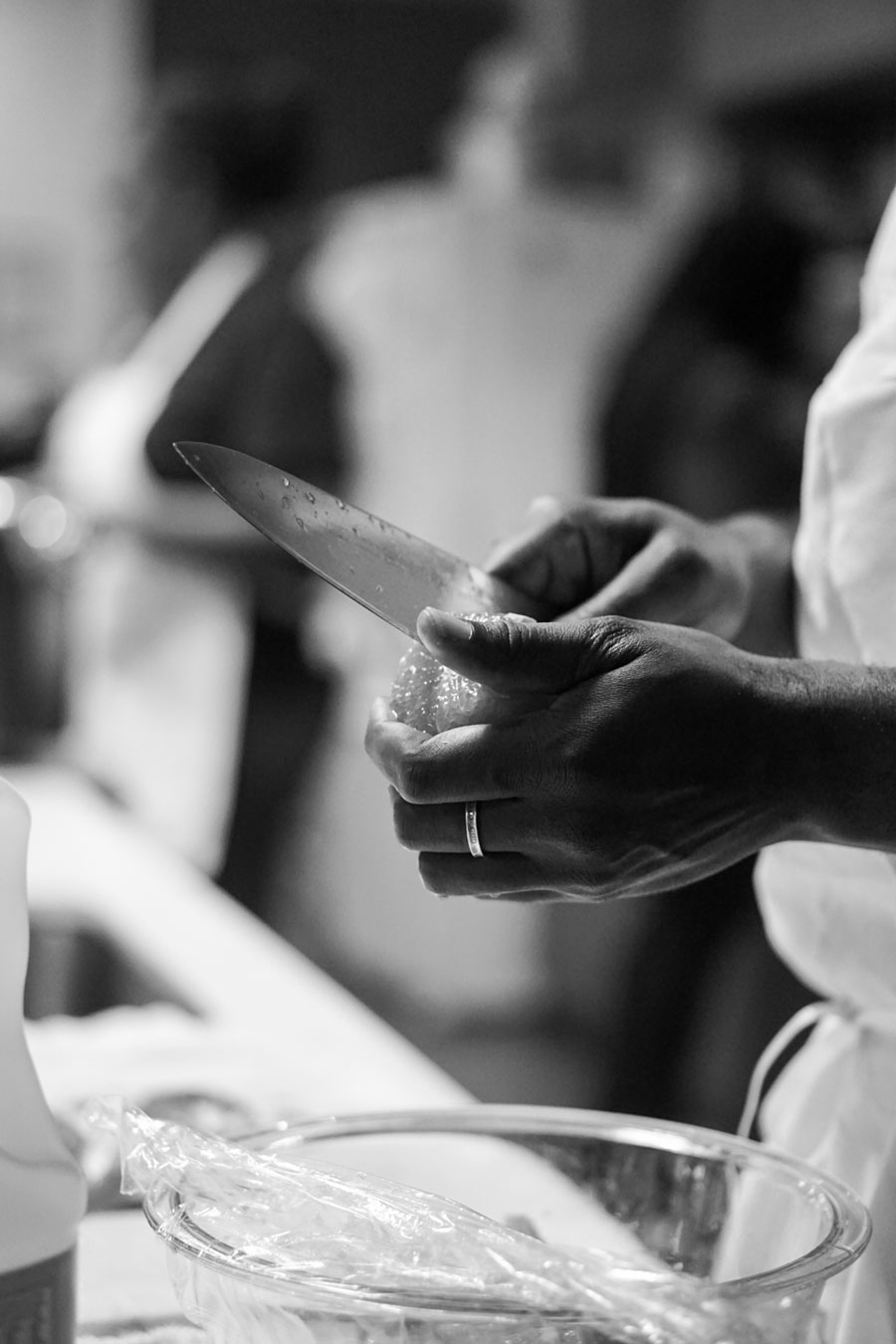 Photos of Tunde Wey during his pop-up dinner series “Blackness in America.” Image Credit: Moyo Oyelola, Courtesy of Tunde Wey.