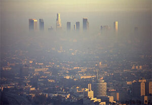 Los Angeles in the smog