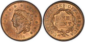 Early-to-mid 19th-century large cents (1793-1856) are among the most collected coins today.
