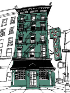 J.G. Melon (Manhattan, Upper East Side) by John Tebeau