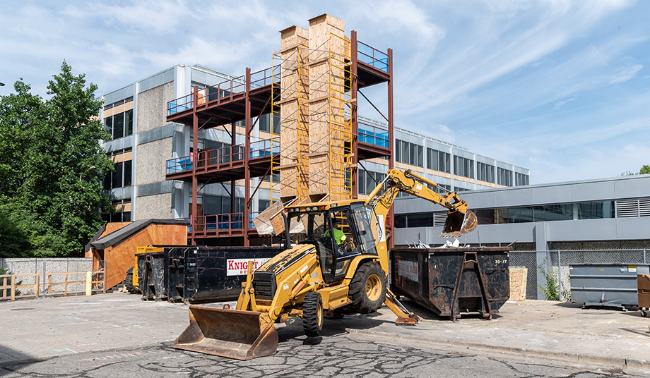 Photo of construction at the North Campus Research Complex